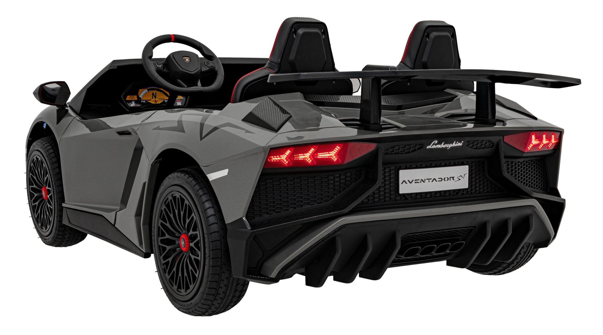 Licencirani auto na akumulator Lamborghini Aventador SV STRONG - dvosjed - sivi