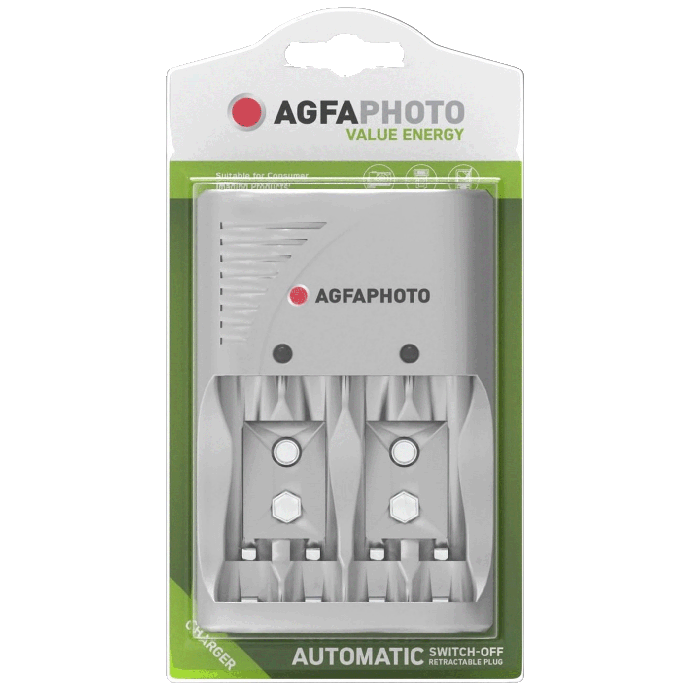 AgfaPhoto Punjač za baterije, univerzalni, AA, AAA, 9V - Photo Accu Charger Value Energy