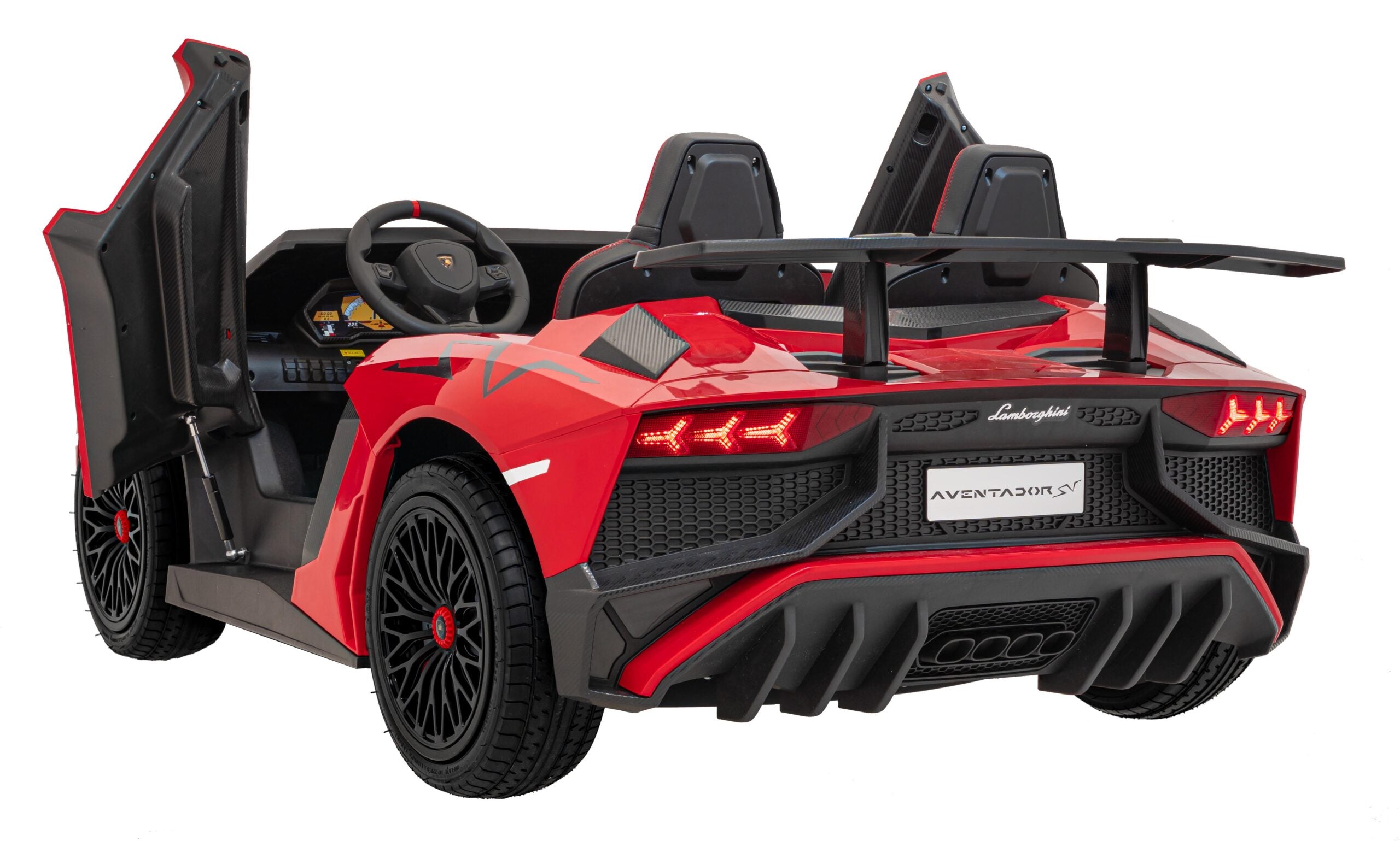Licencirani auto na akumulator Lamborghini Aventador SV STRONG - dvosjed - crveni