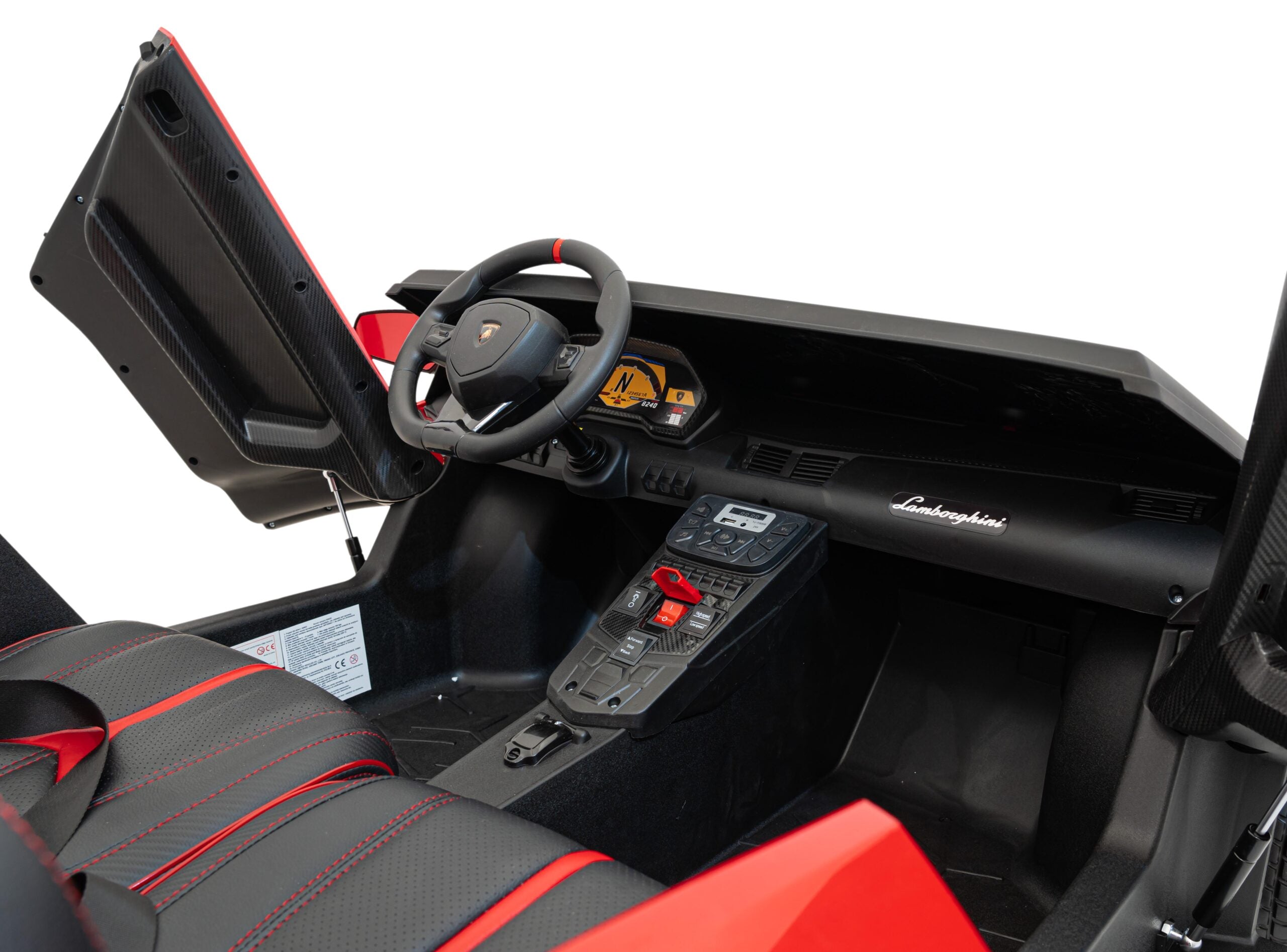 Licencirani auto na akumulator Lamborghini Aventador SV STRONG - dvosjed - crveni
