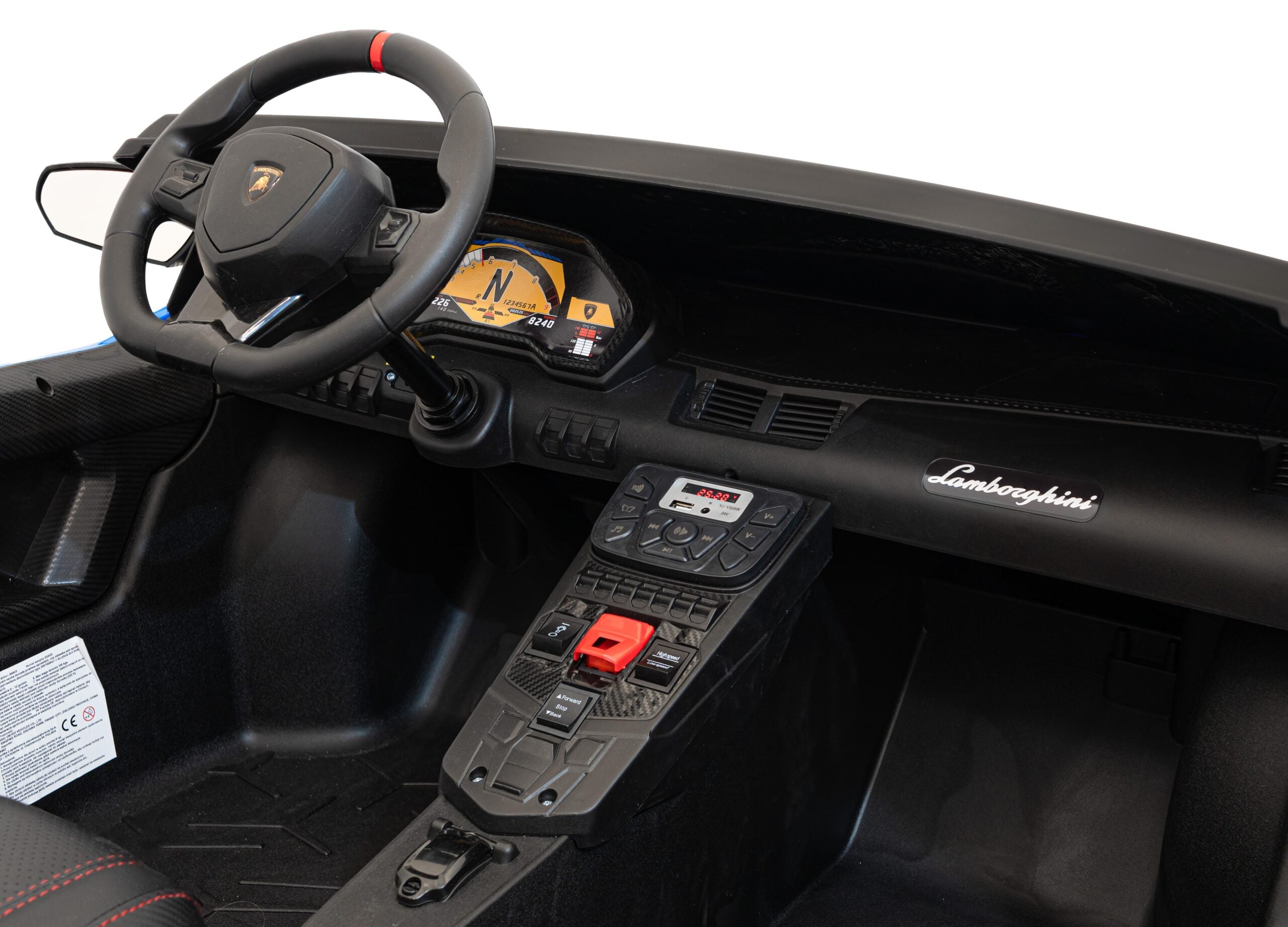 Licencirani auto na akumulator Lamborghini Aventador SV STRONG - dvosjed - plavi
