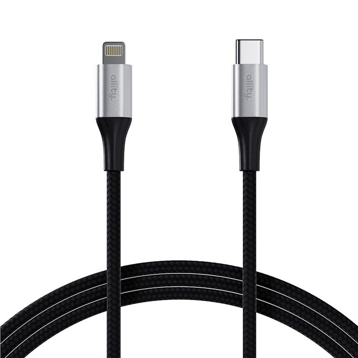 ALLITY kabel AUC-01 USB-C - Lightning 1,0 m 27W CRNI