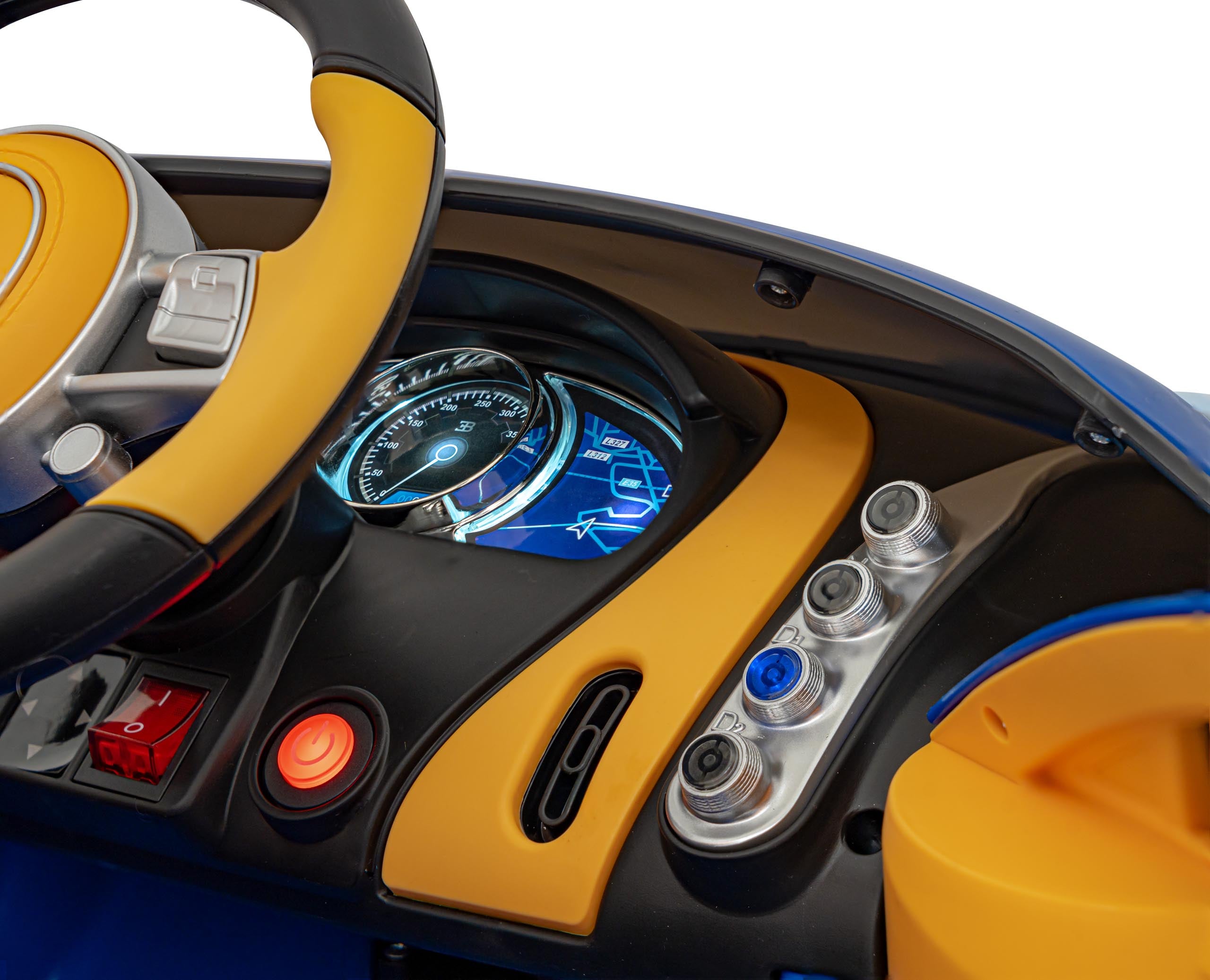 Licencirani auto na akumulator Bugatti Chiron - plavi