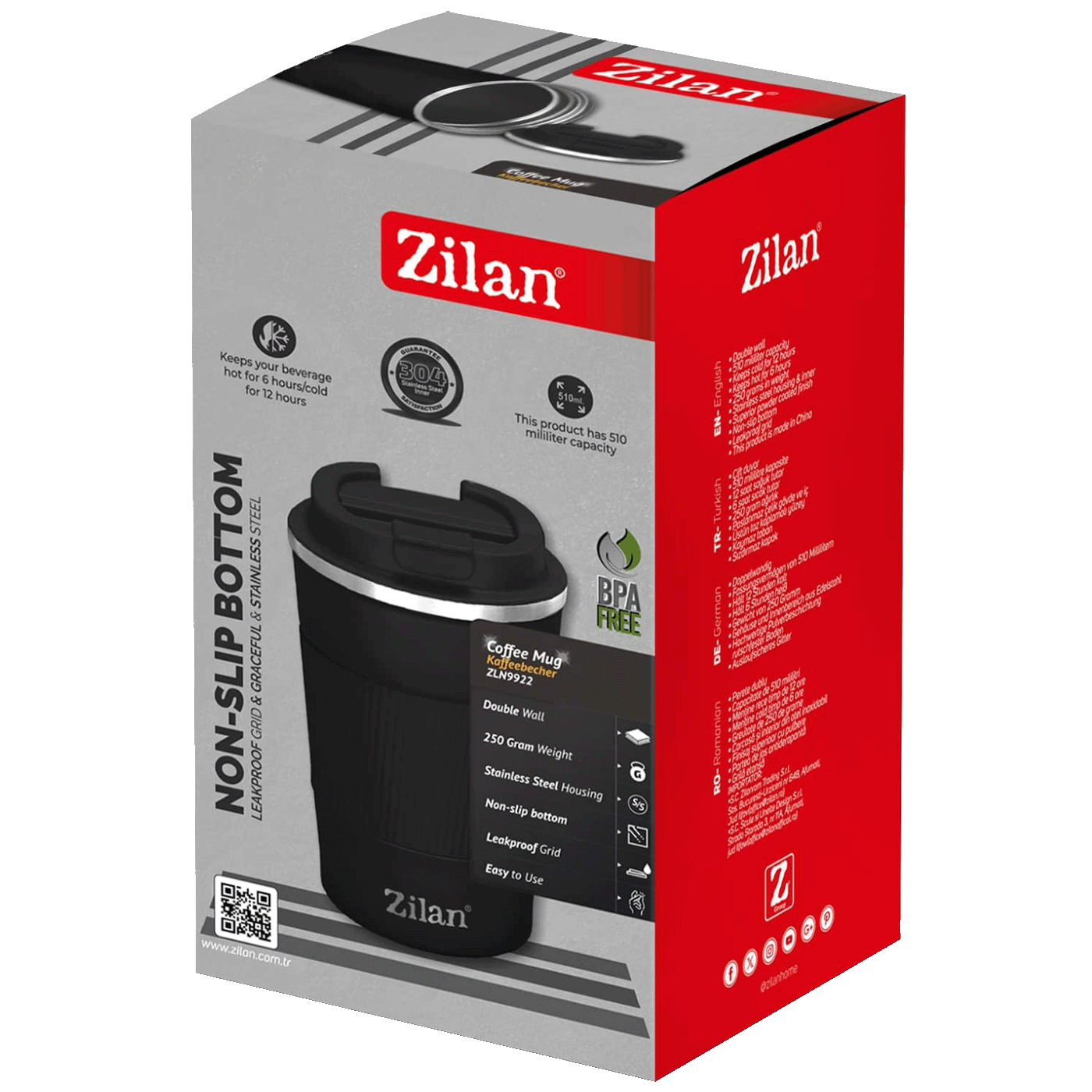 Termoska Zilan, 510 ml, černá - ZLN9922