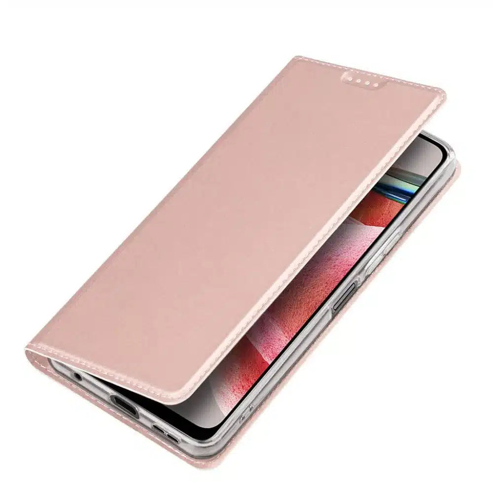 DUX DUCIS Skin Pro – pouzdro typu kniha pro Xiaomi Redmi Note 12 4G růžové