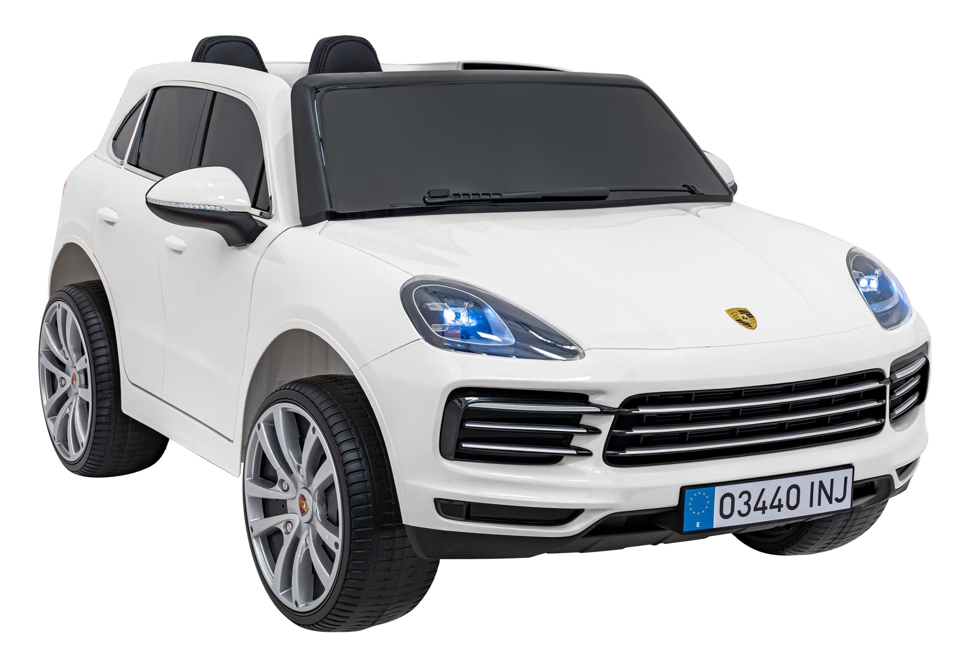 Licencirani auto na akumulator Porsche Cayenne S - bijeli/lakirani