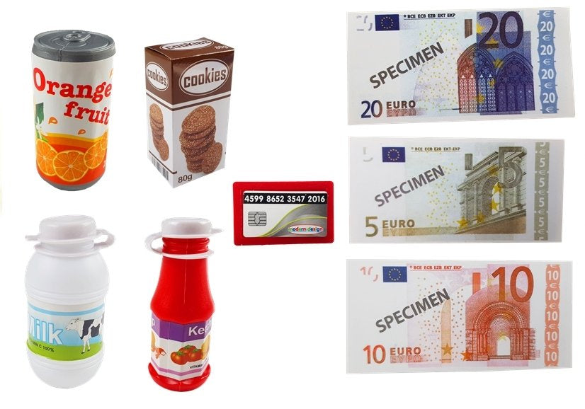 Blagajna za trgovinu za igru sa ekranom na dodir - crveno/žuta
