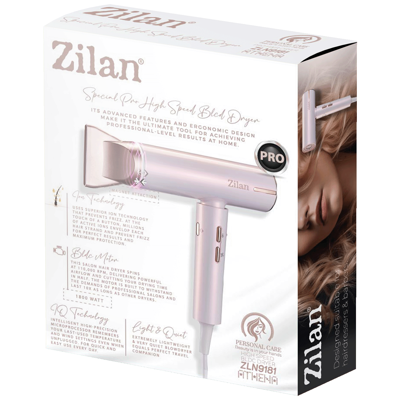 Zilan Fen za kosu, 1800W - ZLN9181 Athena