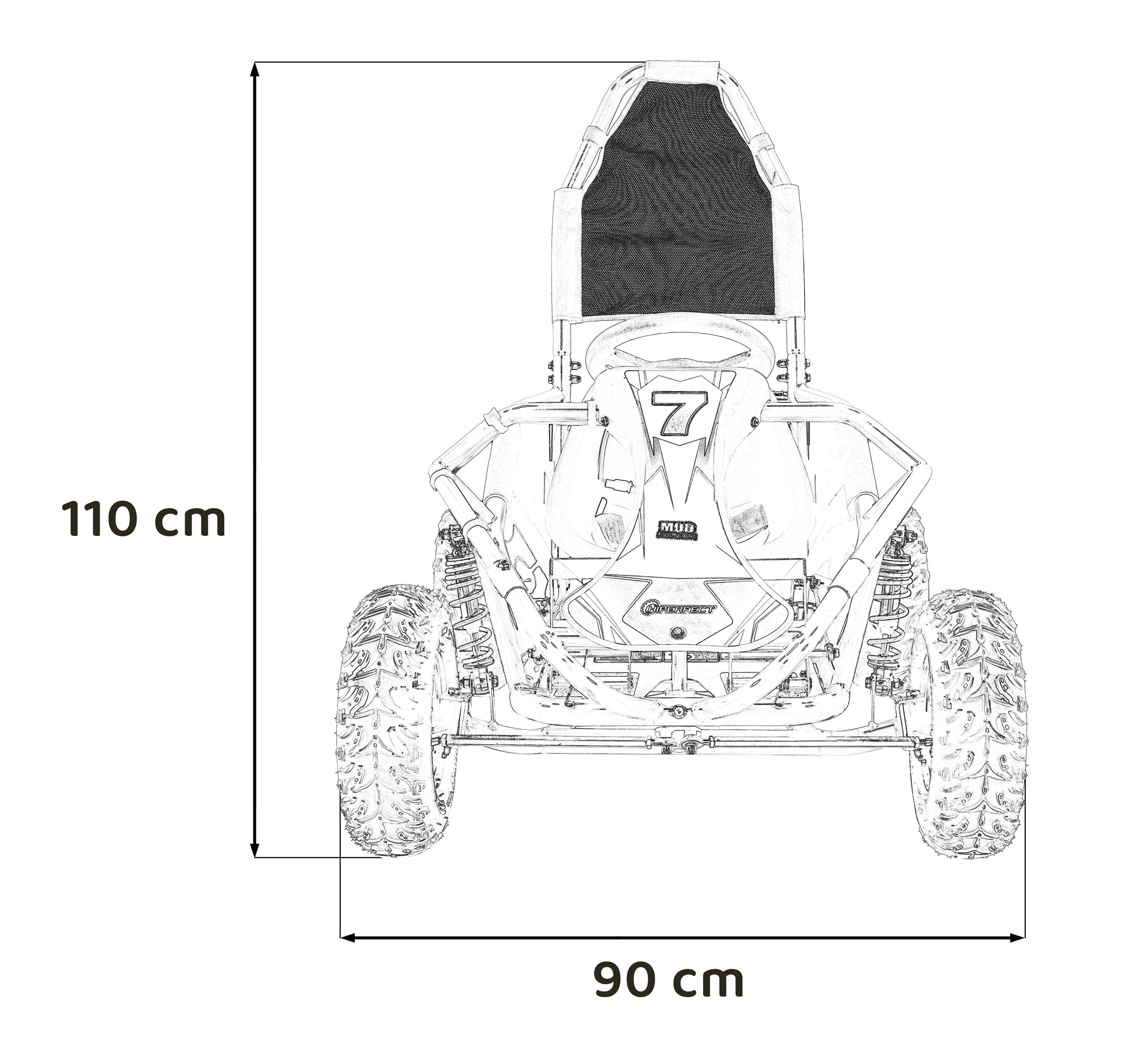 Buggy na benzin MUD MONSTER Combustion - crni