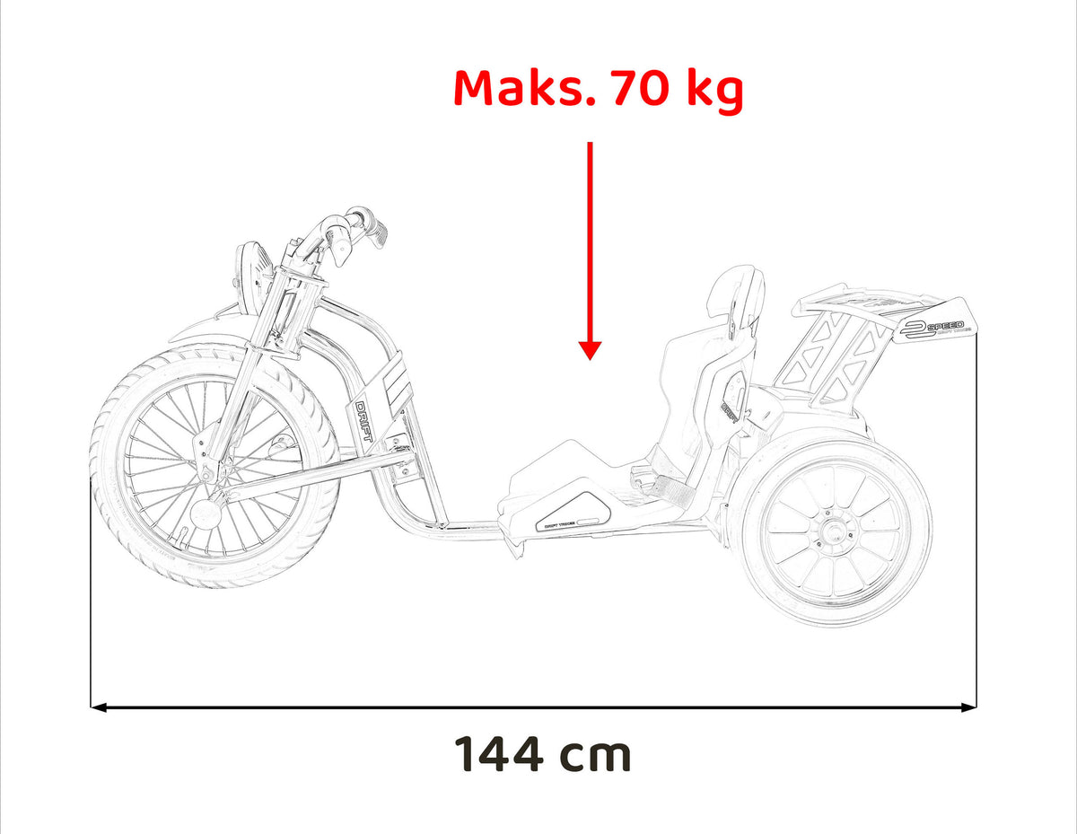 Vozilo na akumulator DRIFT BIKE 21 - rozi