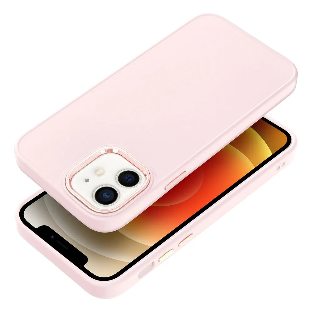 FRAME kryt pro IPHONE 12 / 12 PRO pudrově růžový