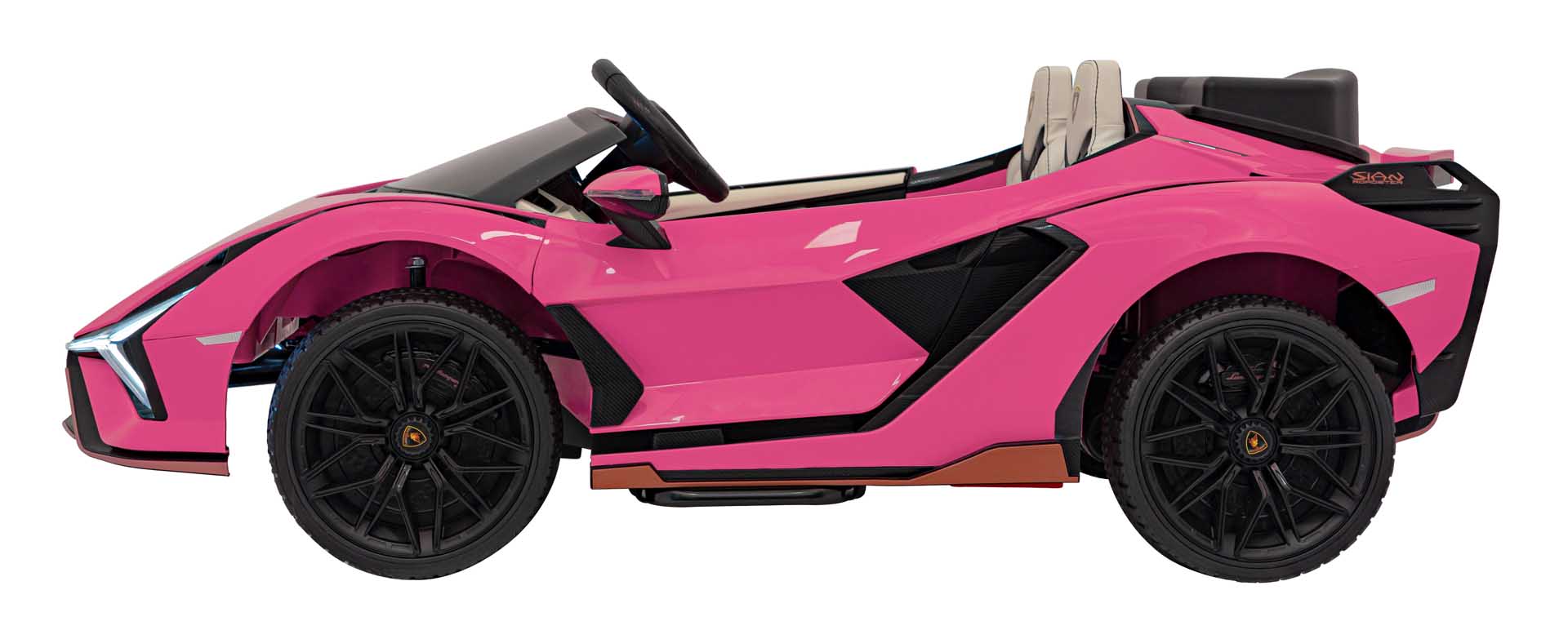 Licencirani auto na akumumulator Lamborghini SIAN 4x100W - dvosjed - rozi