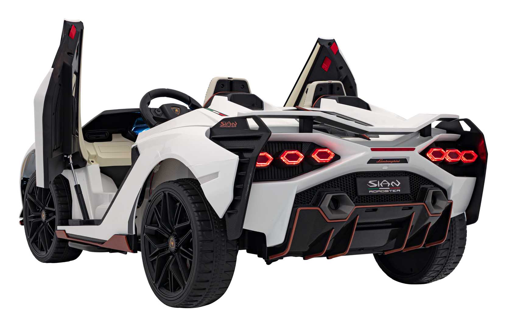 Licencirani auto na akumumulator Lamborghini SIAN 4x100W - dvosjed - bijeli