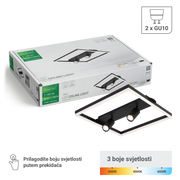 Stropna dekorativna svjetiljka Green Tech 36W, 3CCT + 2 x SPOT GU10