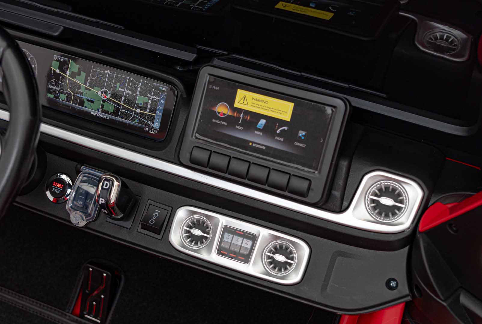 Licencirani auto na akumulator Mercedes Benz G63 AMG XXL 4x4 - dvosjed - crveni