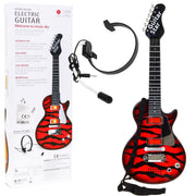 Dječja električna gitara Rock Zebra - crvena