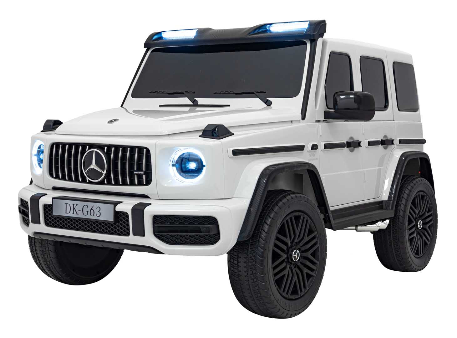 Licencirani auto na akumulator Mercedes Benz G63 AMG XXL 4x4 - dvosjed - bijeli
