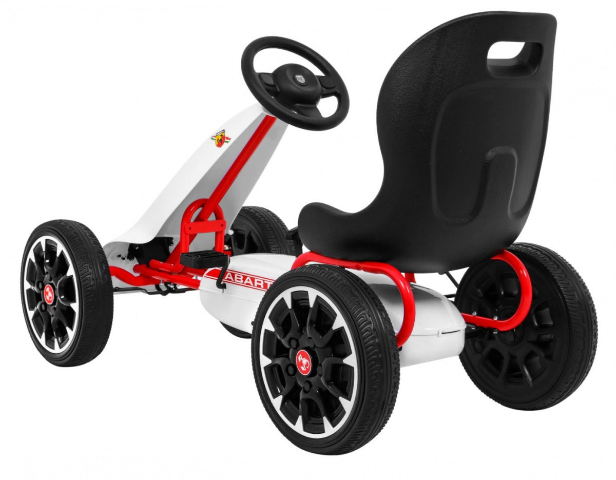 Go-kart na pedale ABARTH - bijeli