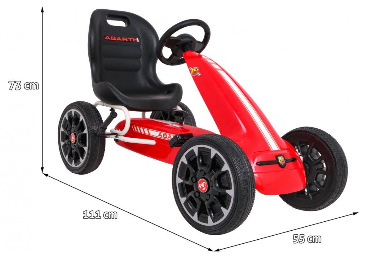 Go-kart na pedale ABARTH - crveni