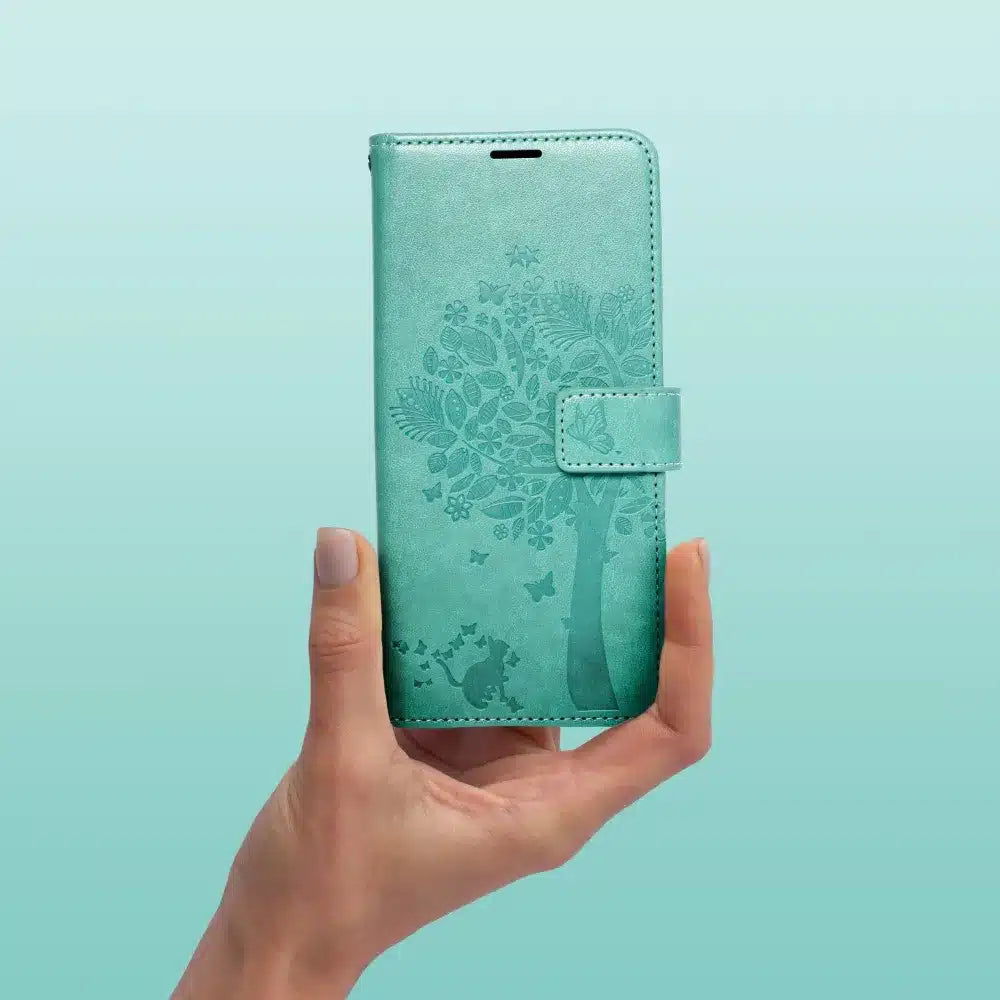 Pouzdro MEZZO Book na SAMSUNG GALAXY A13 4G, strom zelený