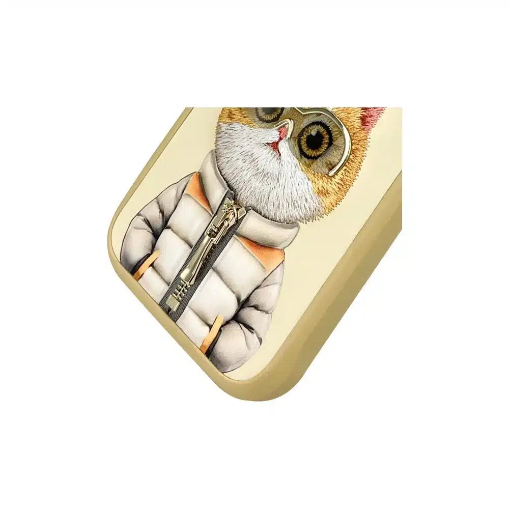 NIMMY COOL & CUTE 2.0 kryt s motivem kočky pro iPhone 16 Pro Max - khaki