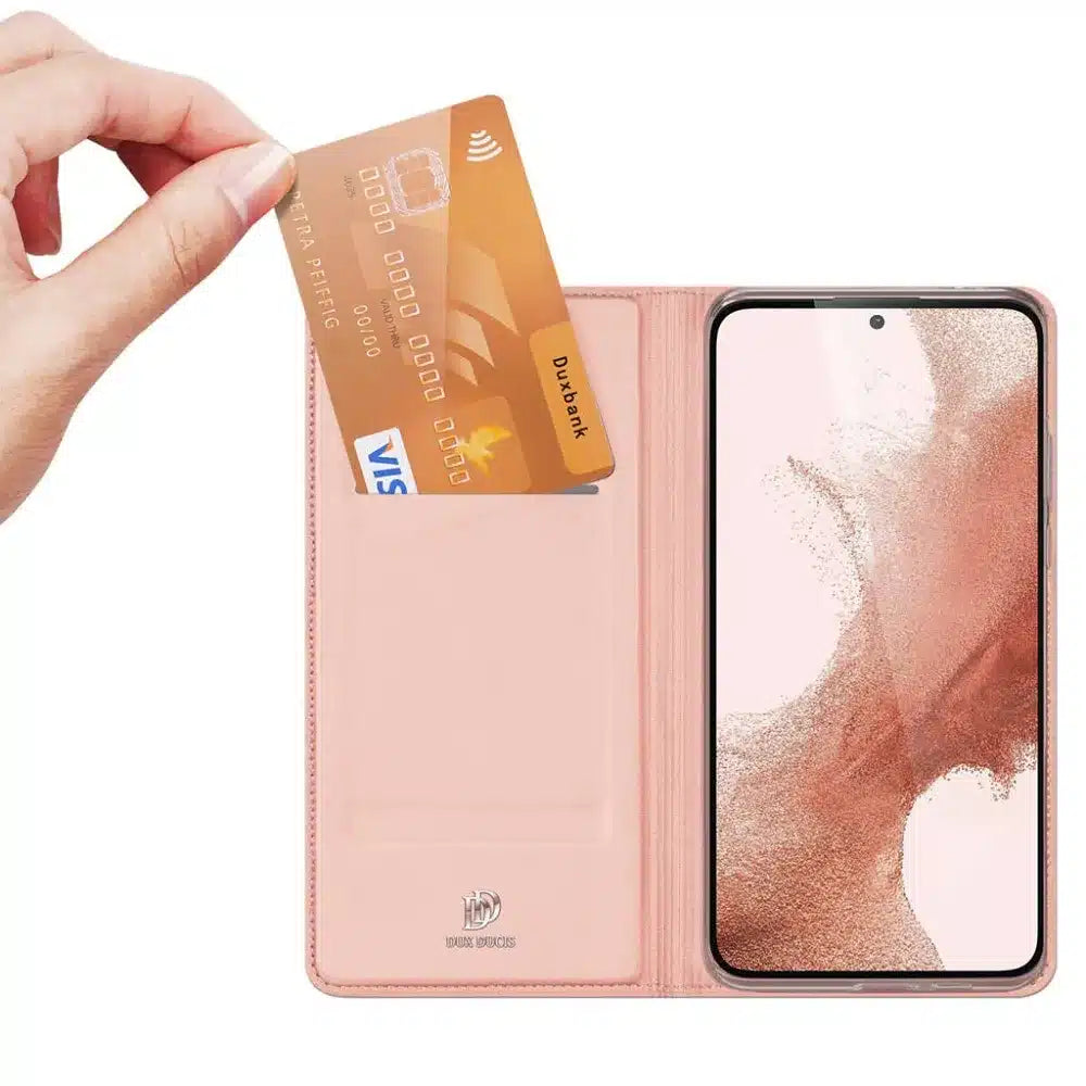 DUX DUCIS Skin Pro – pouzdro s flipem pro Samsung Galaxy A54 5G růžové