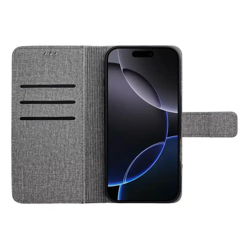 Knižkové pouzdro GOMMA pro Xiaomi Redmi NOTE 14 5G, šedé