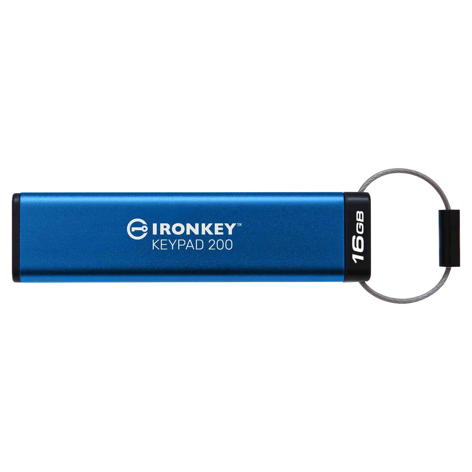 Kingston Technology IronKey Keypad 200 USB izbrisivi memorijski pogon 16 GB USB Tip-C 3.2 Gen 1 (3.1 Gen 1) Plavo