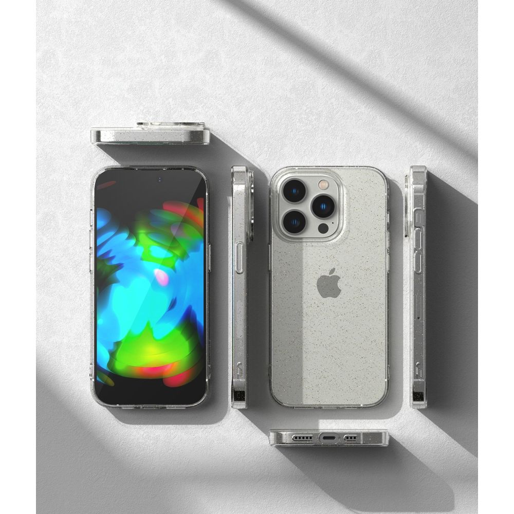 RINGKE AIR POUZDRO PRO IPHONE 14 PRO GLITTER CLEAR
