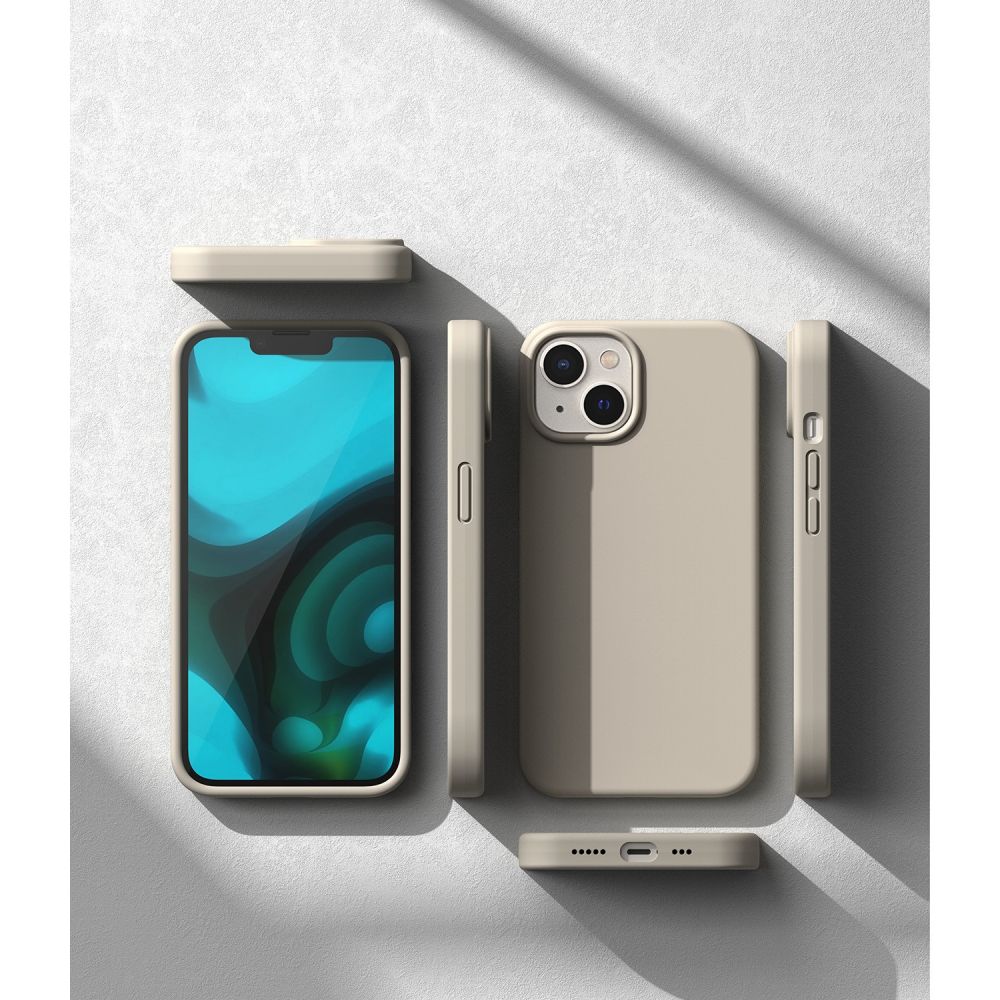 RINGKE SILIKONOVÉ POUZDRO PRO IPHONE 14 PLUS / 15 PLUS STONE
