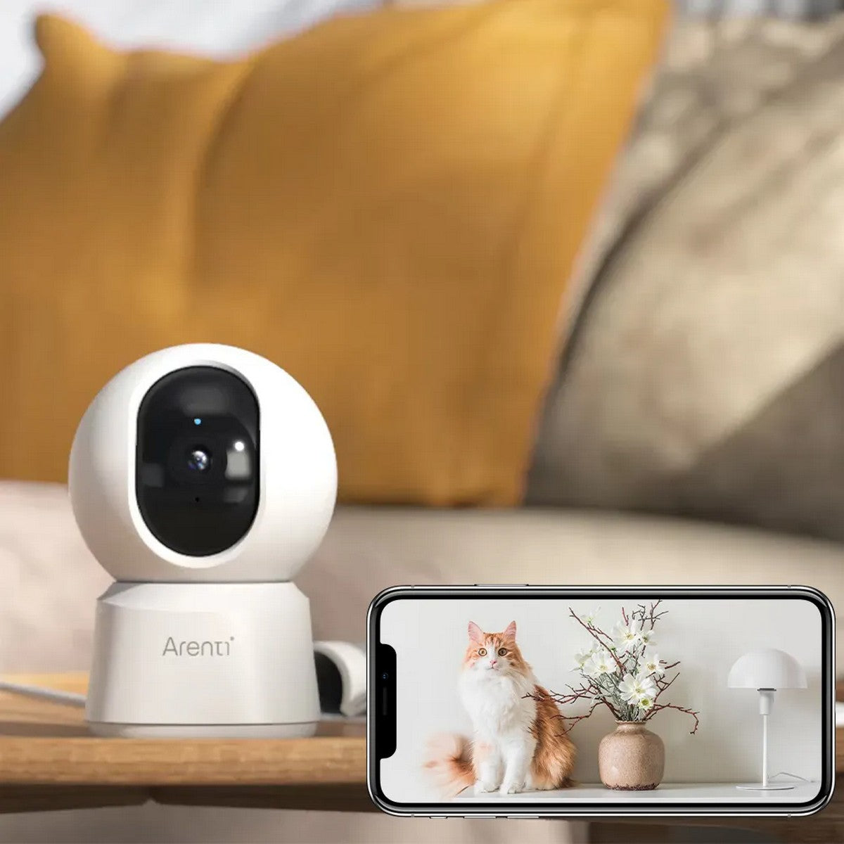 ARENTI P2F 5MP WIFI unutarnja kamera za pomicanje/naginjanje