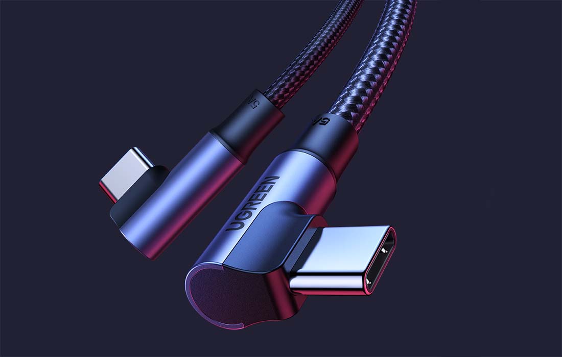 USB-C na USB-C kabel UGREEN US335 5A 100W 2m lomený