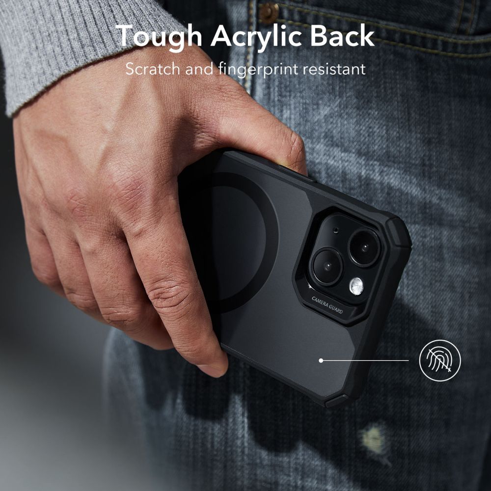 ESR AIR ARMOR HALOLOCK MAGSAFE POUZDRO PRO IPHONE 14 PLUS MRAŽENÁ ČERNÁ