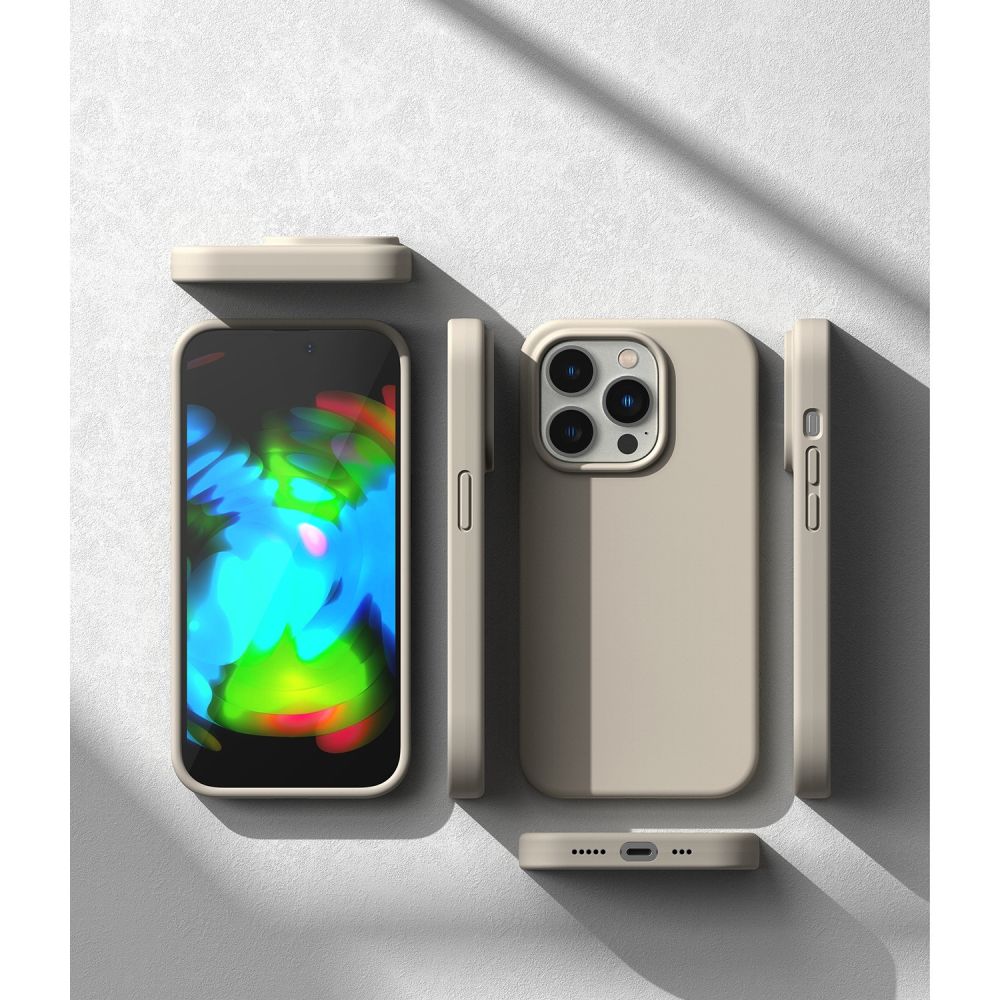 RINGKE SILIKONOVÉ POUZDRO PRO IPHONE 14 PRO MAX STONE