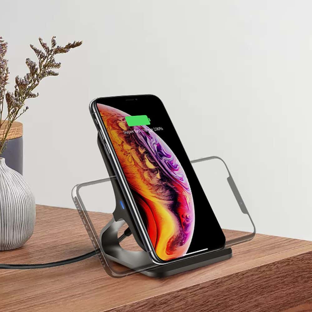 TECH-PROTECT QI15W-S1 BEZDRÁTOVÁ NABÍJEČKA 15W ČERNÁ