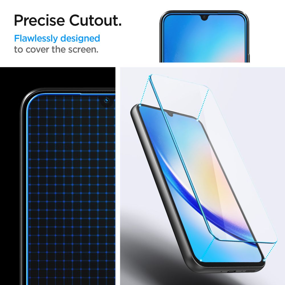 SPIGEN GLAS.TR SLIM TVRZENÉ SKLO 2-ks PRO SAMSUNG GALAXY A34 5G CLEAR