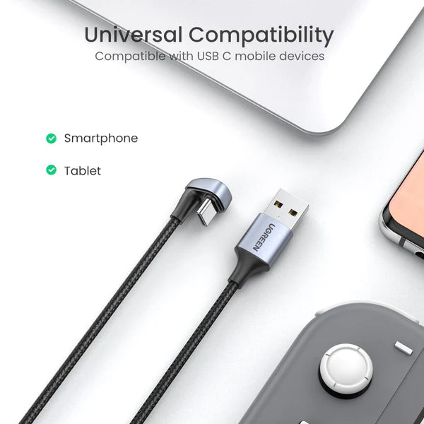 Ugreen USB C kabel pro rychlé nabíjení ve tvaru písmene U