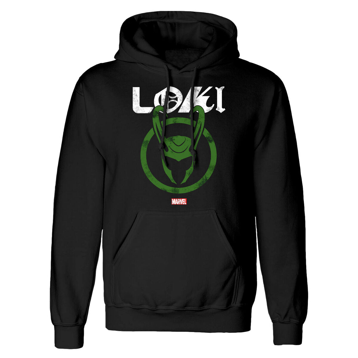 Dječja Majica s Kapuljačom Marvel Distressed Logo Crna