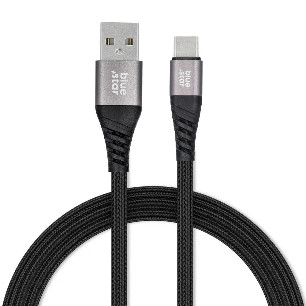 Blue Star opletený kabel USB A na USB C 3A