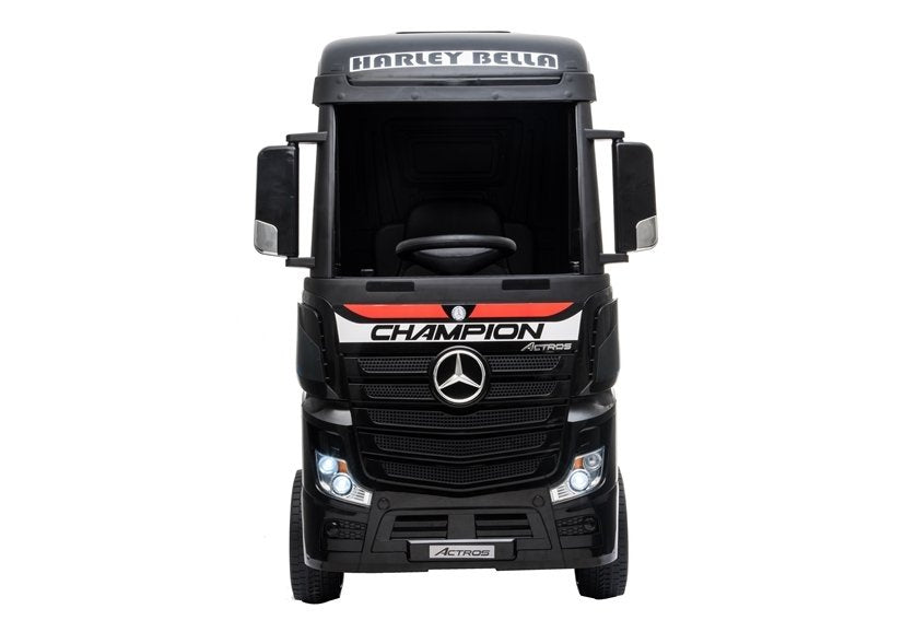 Kamion na akumulator Mercedes Actros 4x4 MP4- crni/lakirani