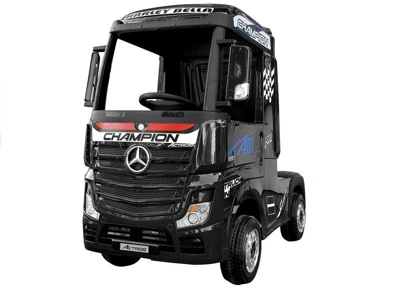 Kamion na akumulator Mercedes Actros 4x4 MP4- crni/lakirani