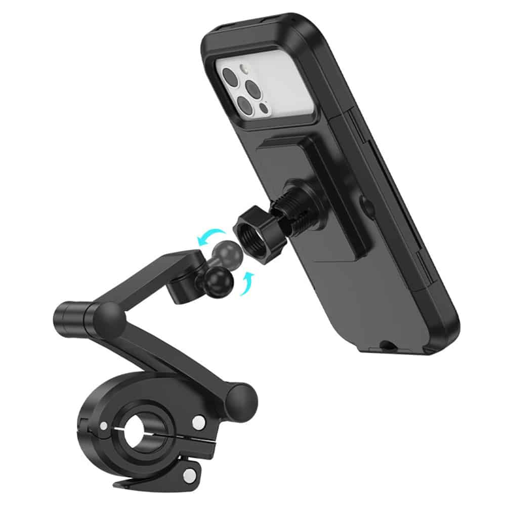 Hoco - Držák na kolo Rider (CA101) - pro telefony 4.5 - 7 palců IPX4 nastavitelný - černý