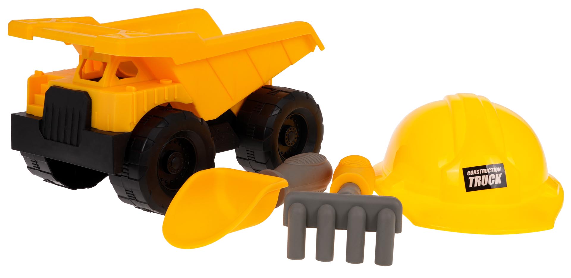 Construction Vehicle with Helmet + Accessories