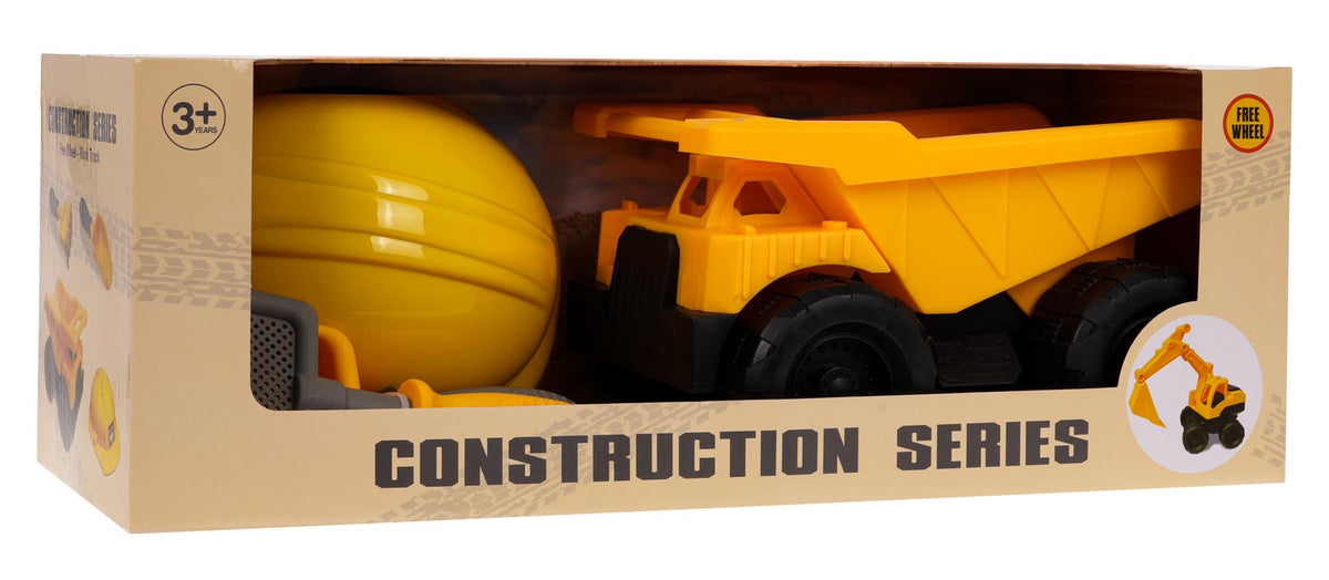 Construction Vehicle with Helmet + Accessories
