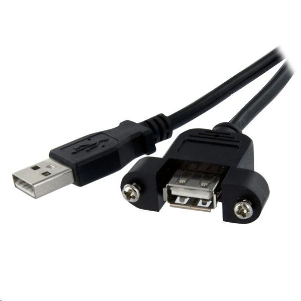 StarTech.com USBPNLAFAM2 USB kabel 0,6 m USB 2.0 USB A Crno