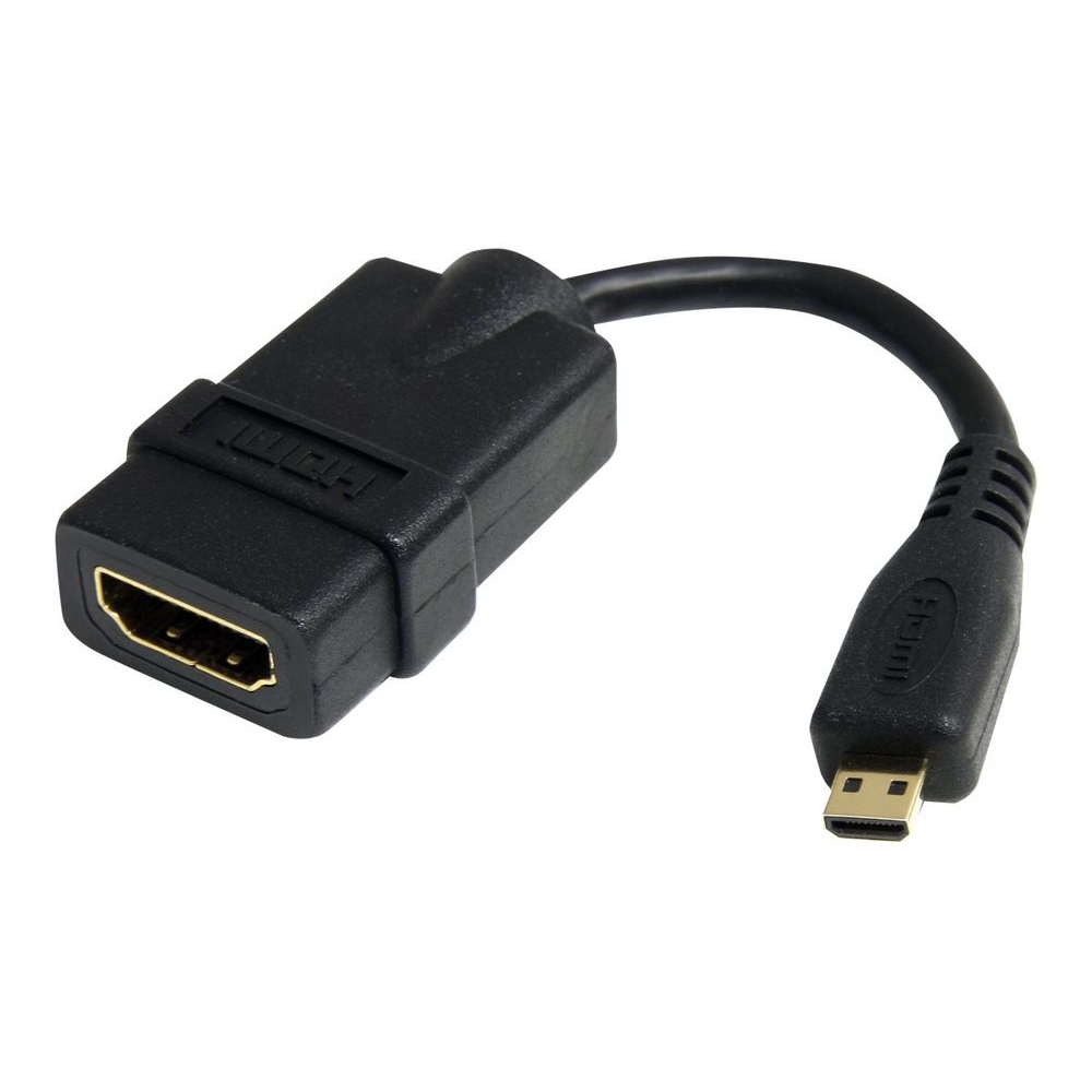 StarTech.com HDADFM5IN HDMI kabel 0,127 m HDMI Tip A (Standard) HDMI Tip D (Micro) Crno