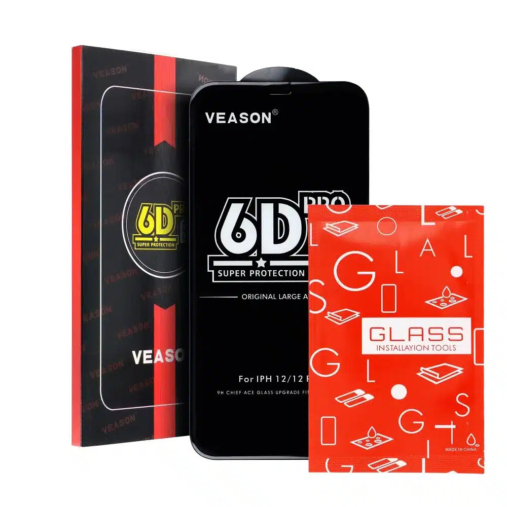 6D Pro Veason Glass tvrzené sklo pro Xiaomi Redmi Note 12 Pro / 12 Pro + černé