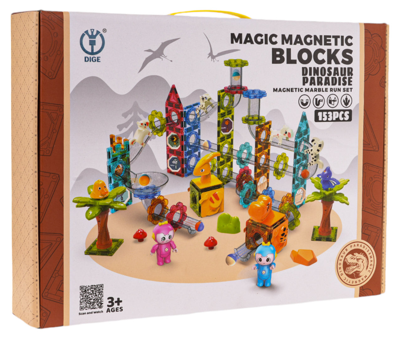 Magnetni blokovi ZOO Ball 153 - elemenata