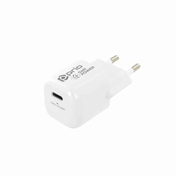 Prio Nástěnná nabíječka GaN Power 30W PD (USB C) bílá