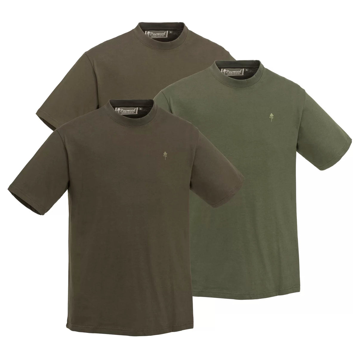 PINEWOOD 3 PACK SET KRATKIH MAJICI - L